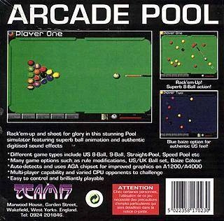 Capa do jogo Arcade Pool