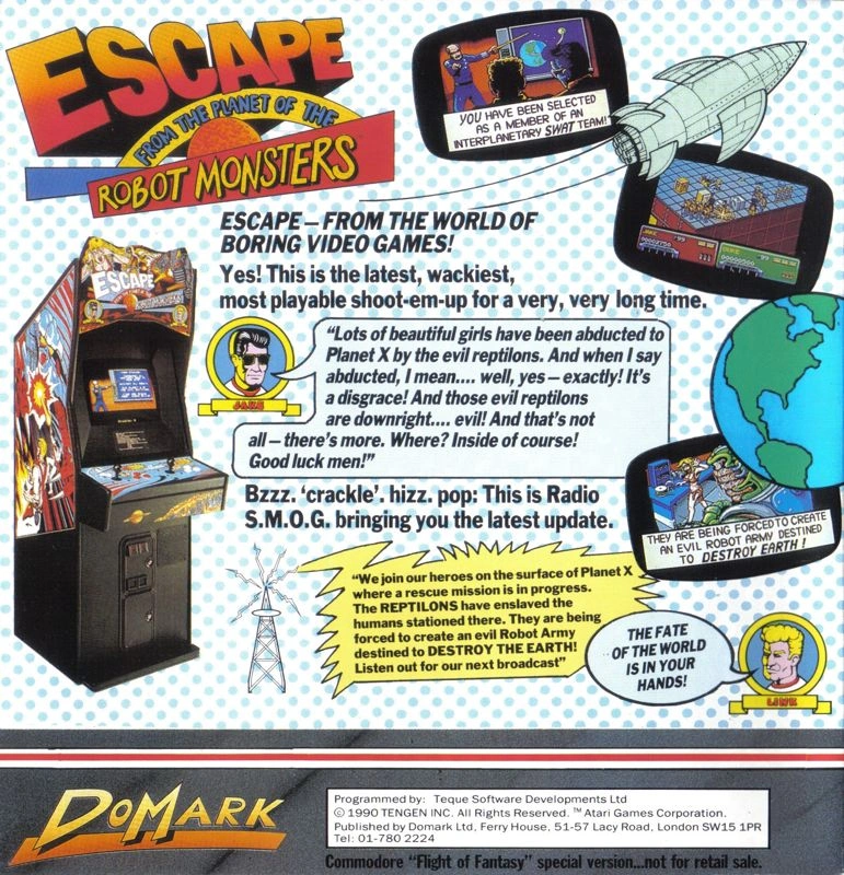 Capa do jogo Escape from the Planet of the Robot Monsters