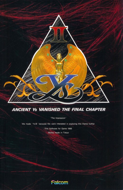 Ys II: Ancient Ys Vanished - The Final Chapter cover