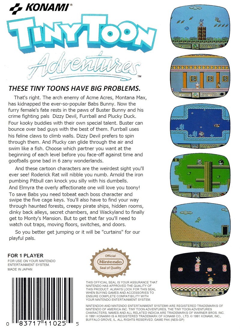 Tiny Toon Adventures cover