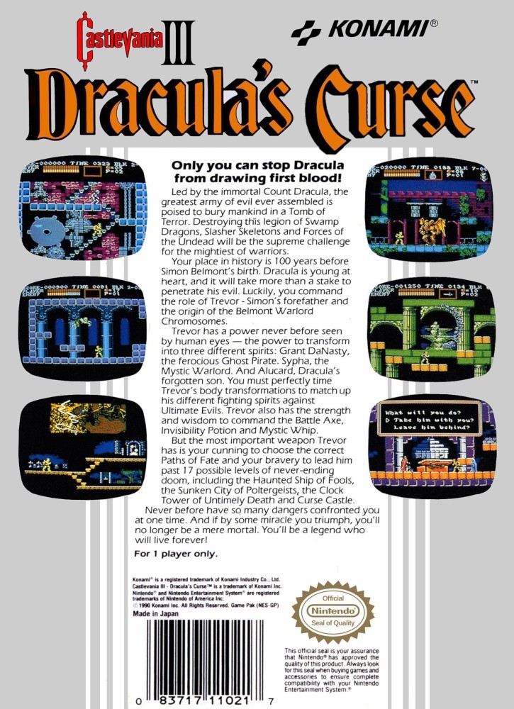 Castlevania III: Draculas Curse cover