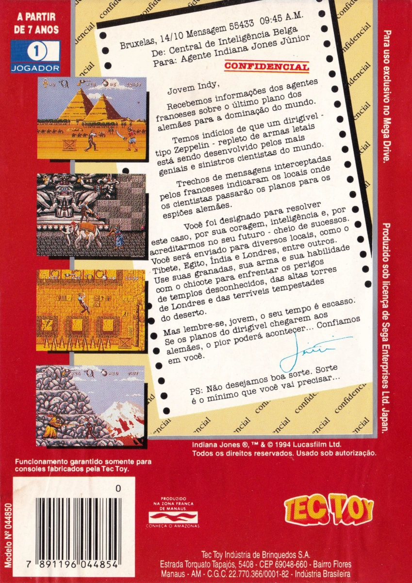 Capa do jogo Instruments of Chaos Starring Young Indiana Jones