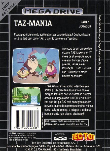 Taz-Mania cover