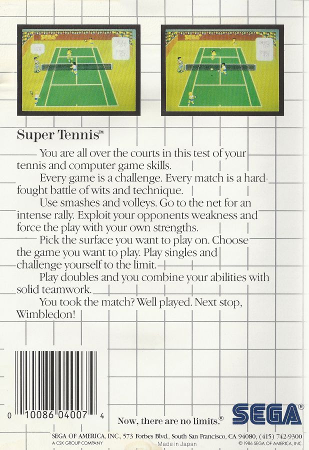 Super Tennis cover