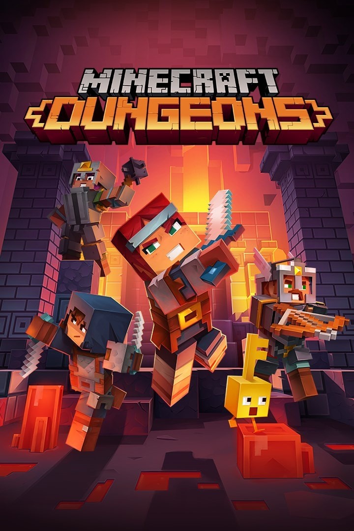 Capa do jogo Minecraft Dungeons