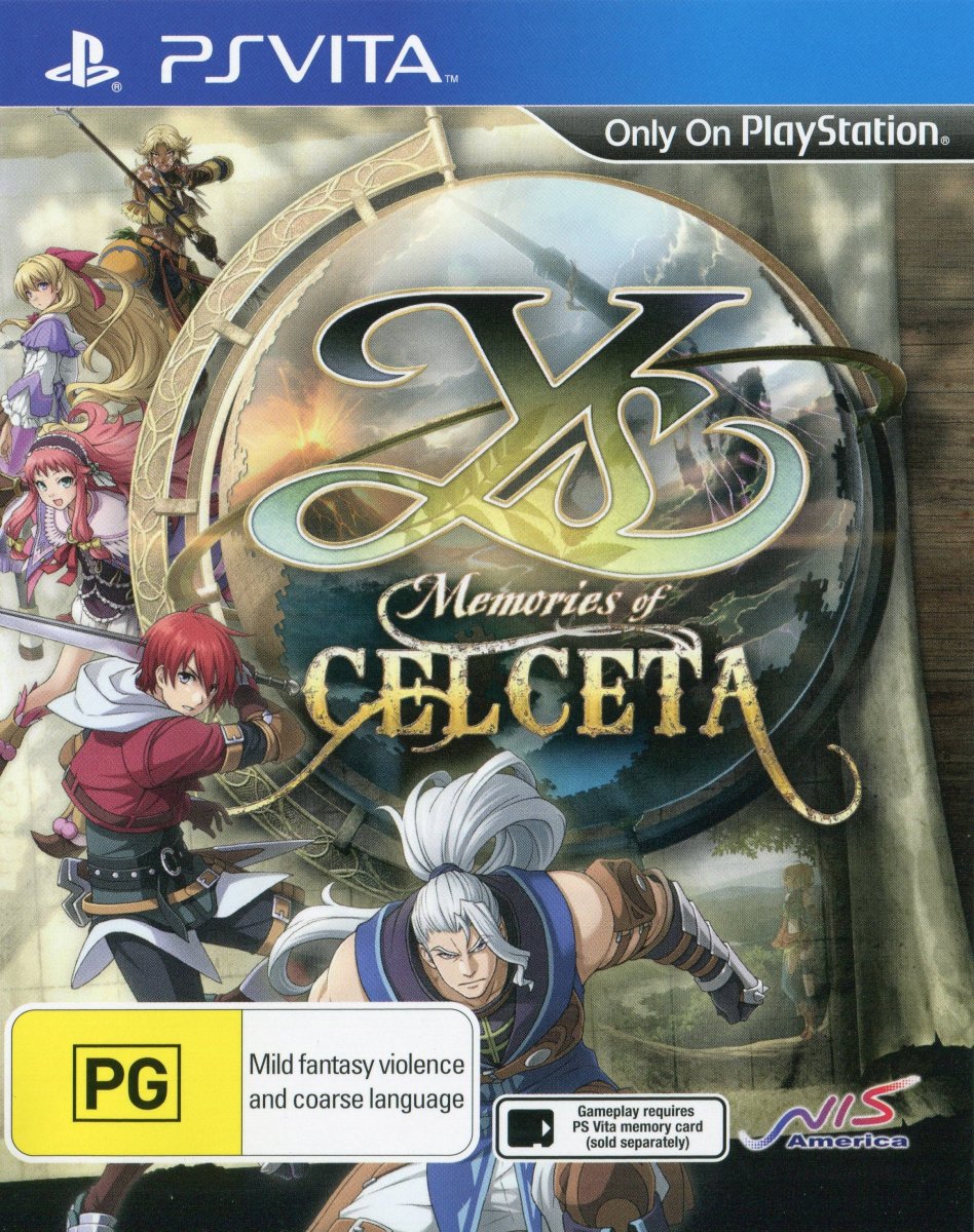 Capa do jogo Ys: Memories of Celceta