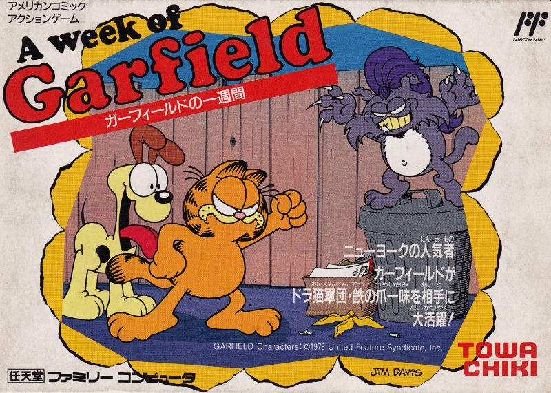 A Week of Garfield  Garfield no Isshūkan: A Week of Garfield para NES  (1989)