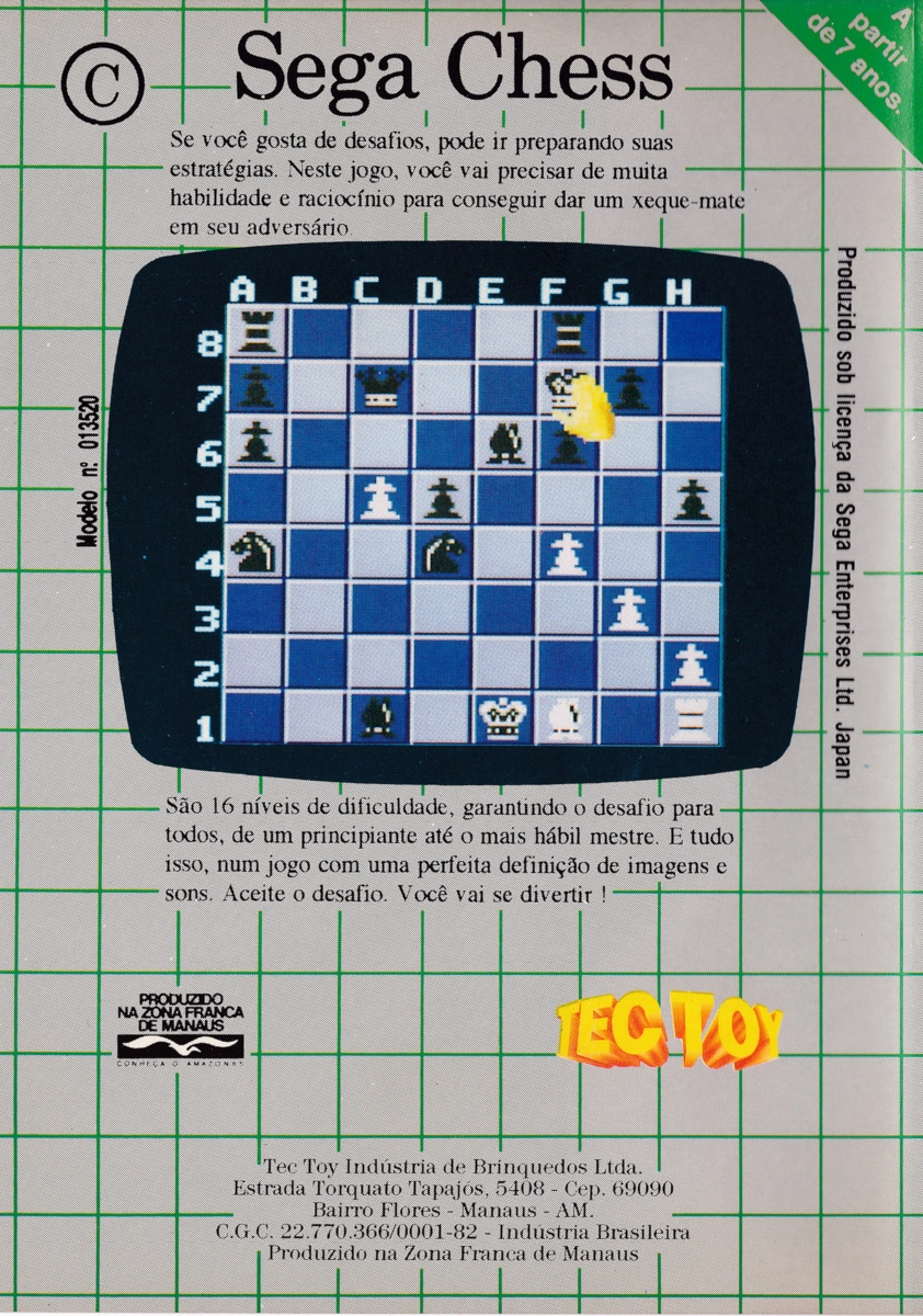Capa do jogo Sega Chess