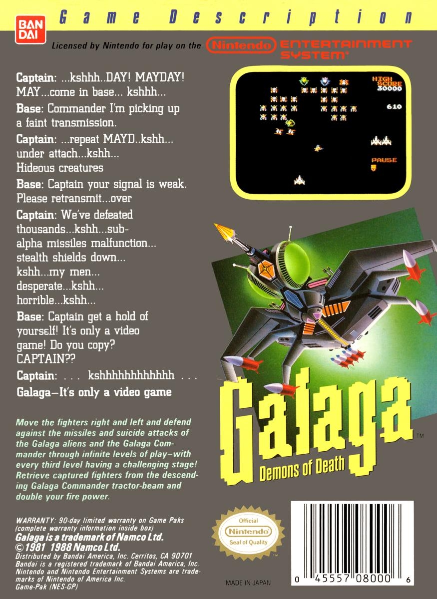 Galaga cover