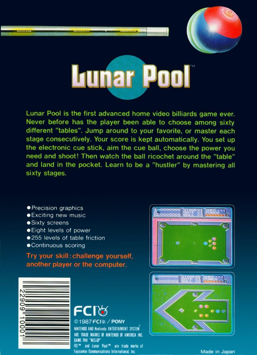 Lunar Pool cover