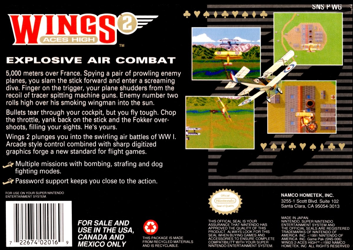 Wings 2: Aces High cover