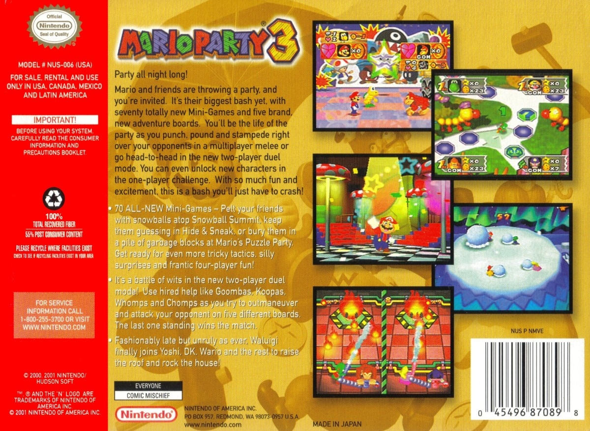 Mario Party 3 cover