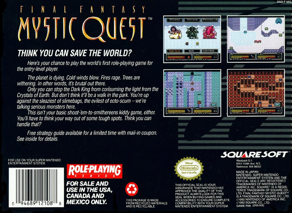 Final Fantasy: Mystic Quest cover