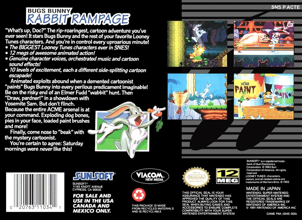 Bugs Bunny Rabbit Rampage cover