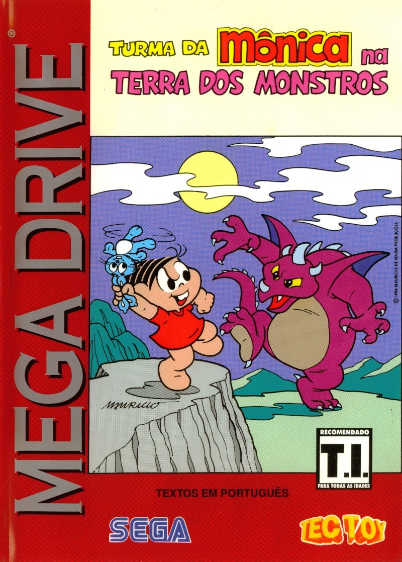 Turma da Mônica na Terra dos Monstros para Mega Drive (1993)