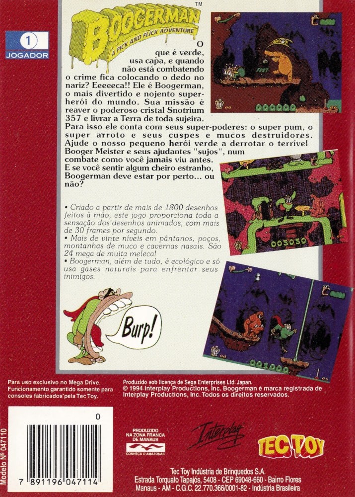 Boogerman: A Pick and Flick Adventure cover