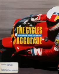 Cover of The Cycles: International Grand Prix Racing