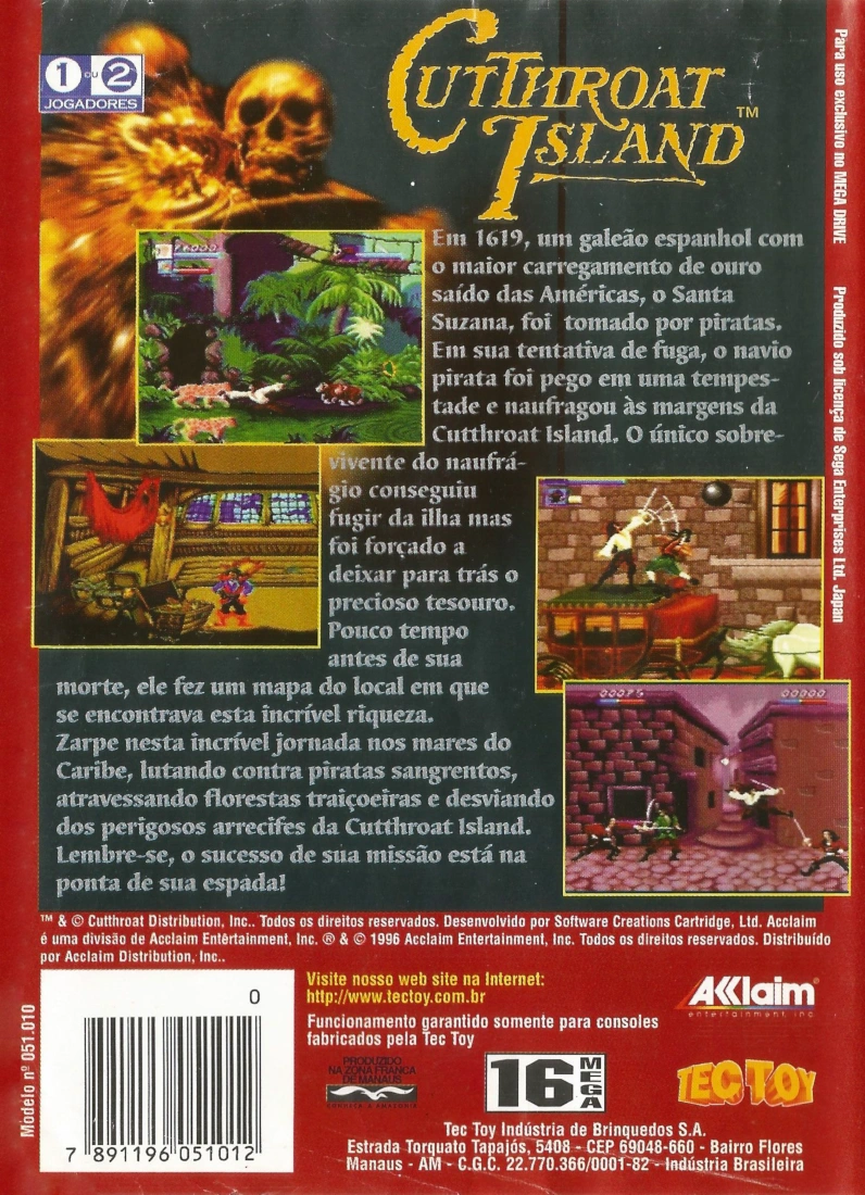 Capa do jogo Cutthroat Island