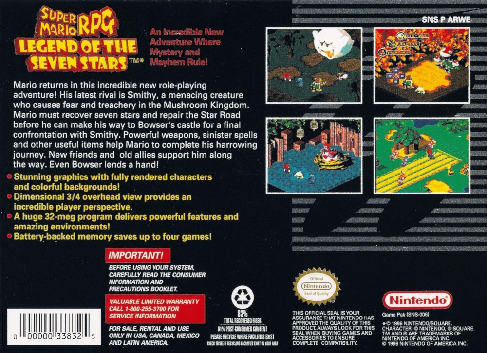 Super Mario RPG: Legend of the Seven Stars cover