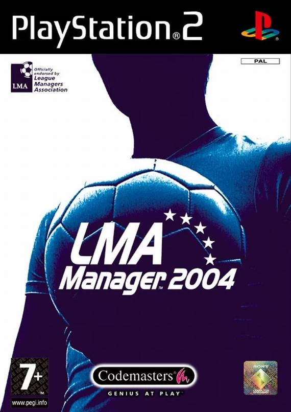 Capa do jogo LMA Manager 2004