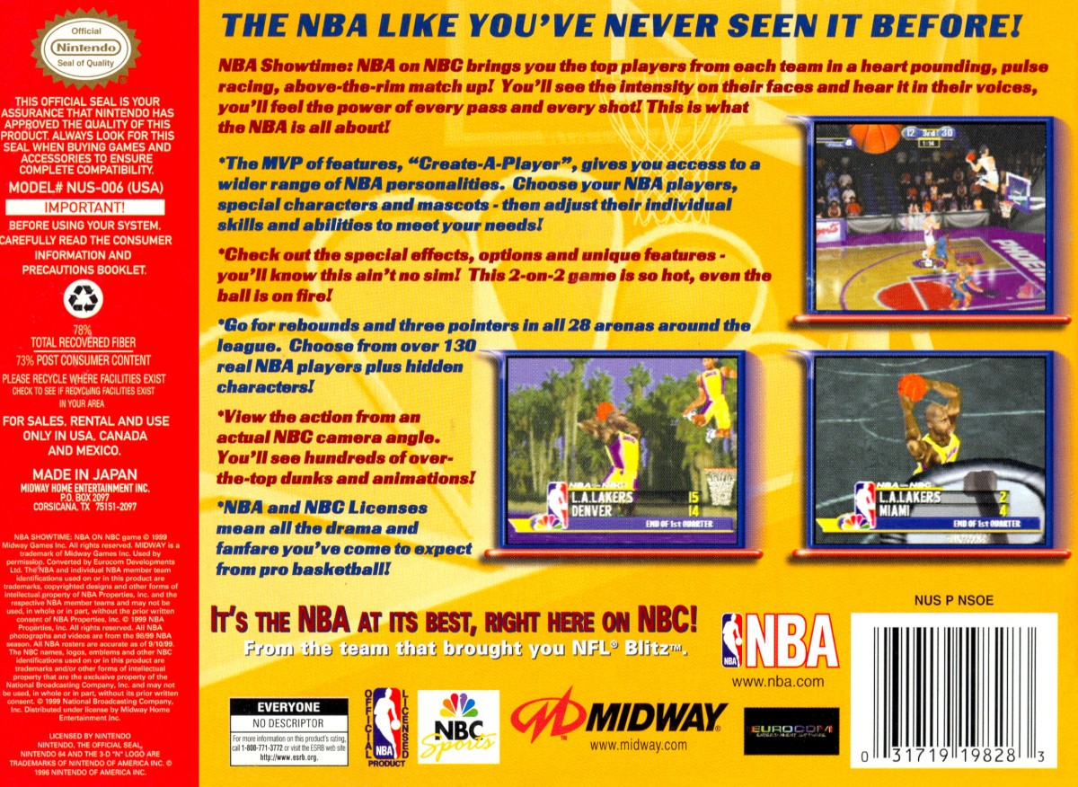 NBA Showtime: NBA on NBC cover