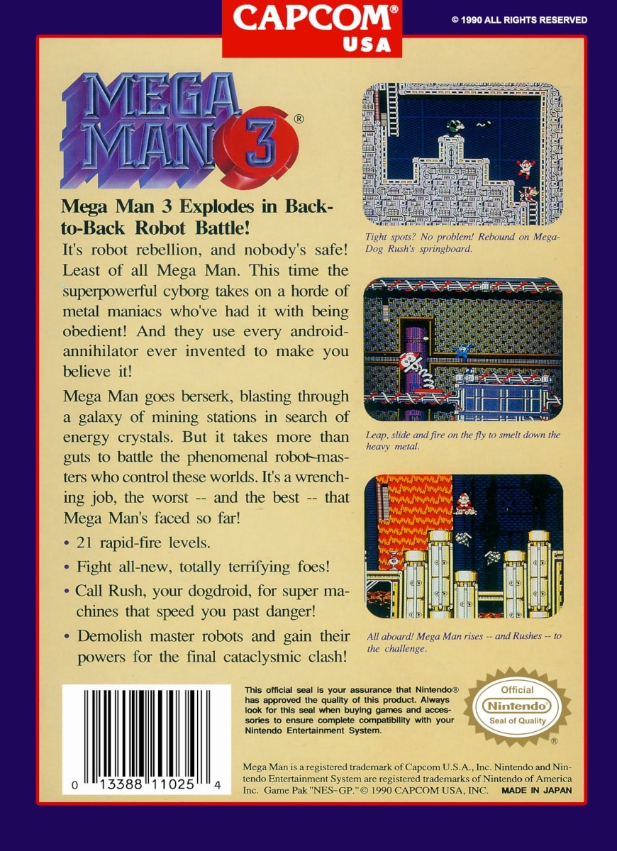 Mega Man 3 cover