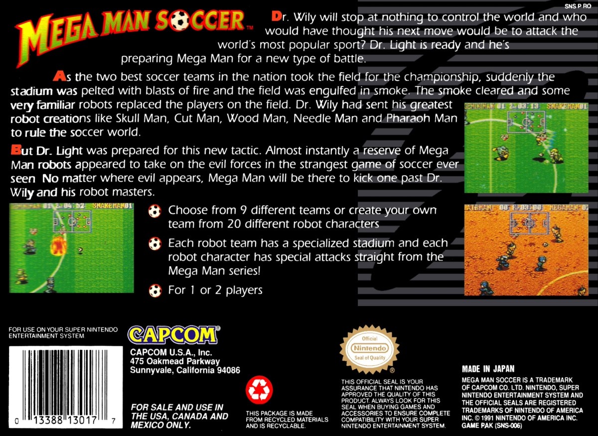 Mega Man Soccer cover