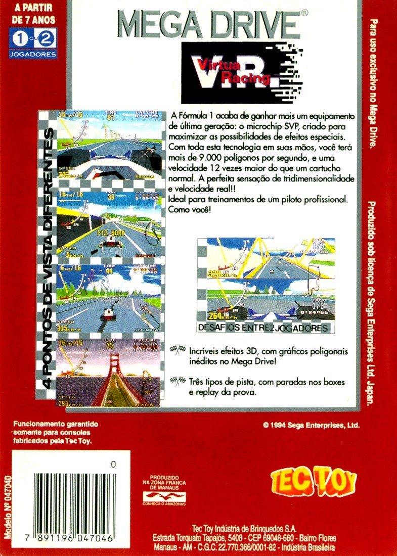 Virtua Racing cover