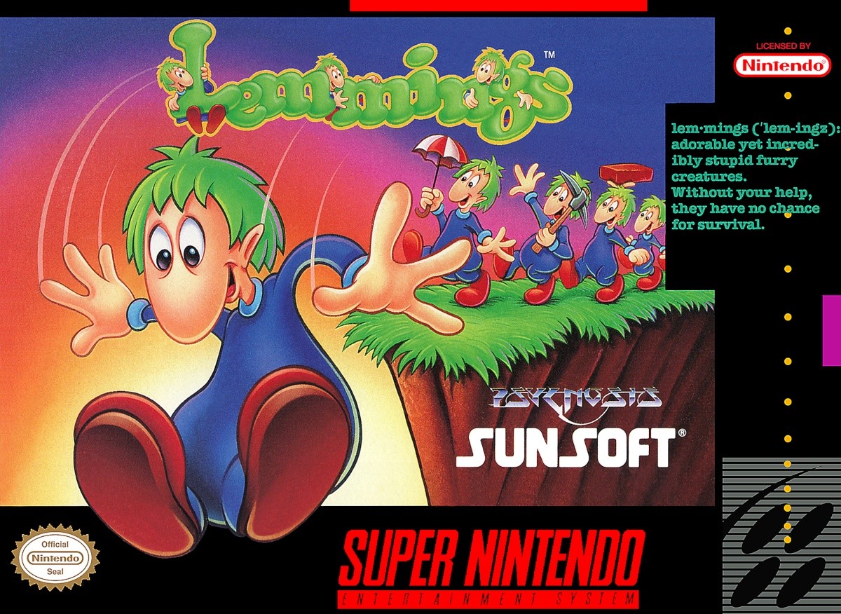 Capa do jogo Lemmings