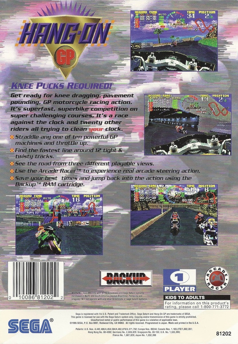 Hang-On GP | Hang-On GP '95 | ハングオン ＧＰ '９５ | Hang On GP '96 para Sega  Saturn (1995) | BD Jogos