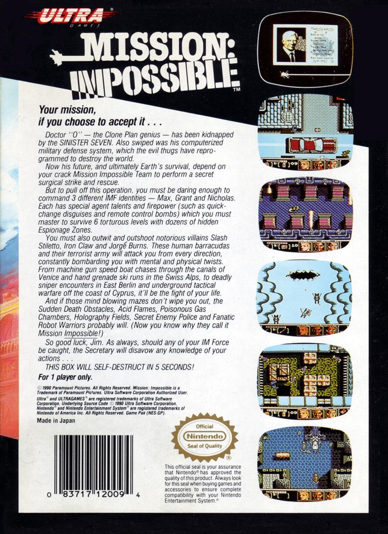Mission: Impossible cover