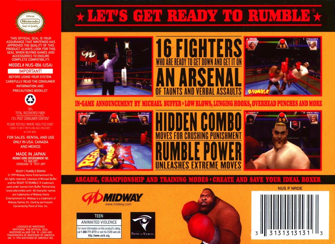 Ready 2 Rumble Boxing cover