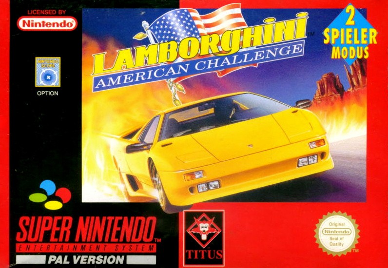 Jogo Lamborghini - Super Nintendo - Space Tech's Store