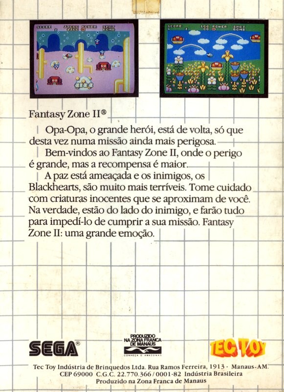 Fantasy Zone II: The Tears of Opa-Opa cover