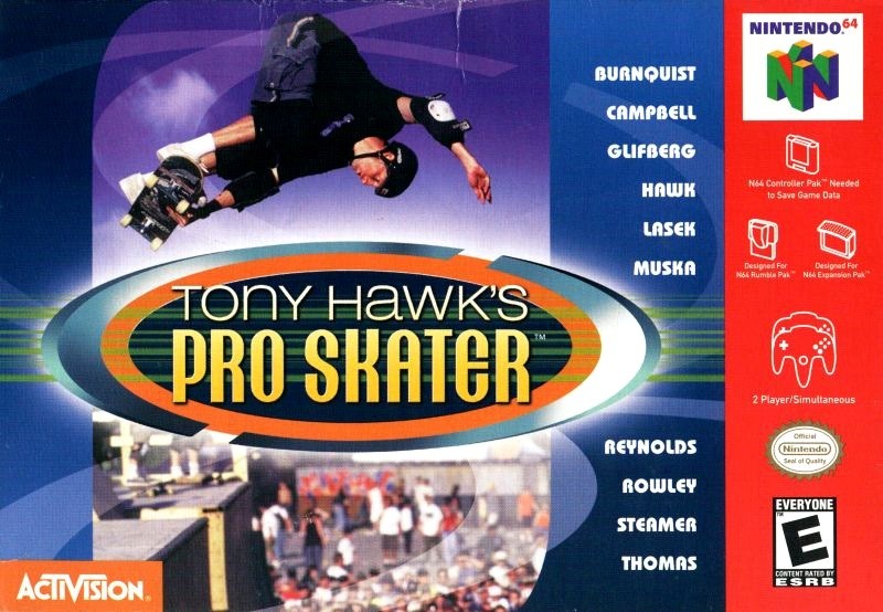Tony Hawks Pro Skater cover