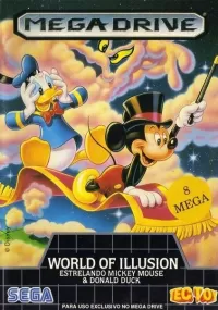 Capa de World of Illusion Starring Mickey Mouse and Donald Duck