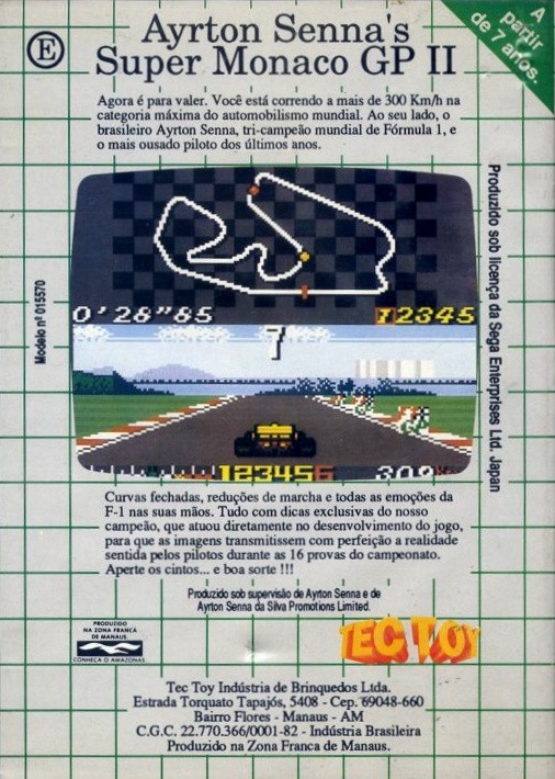 Ayrton Sennas Super Monaco GP II cover