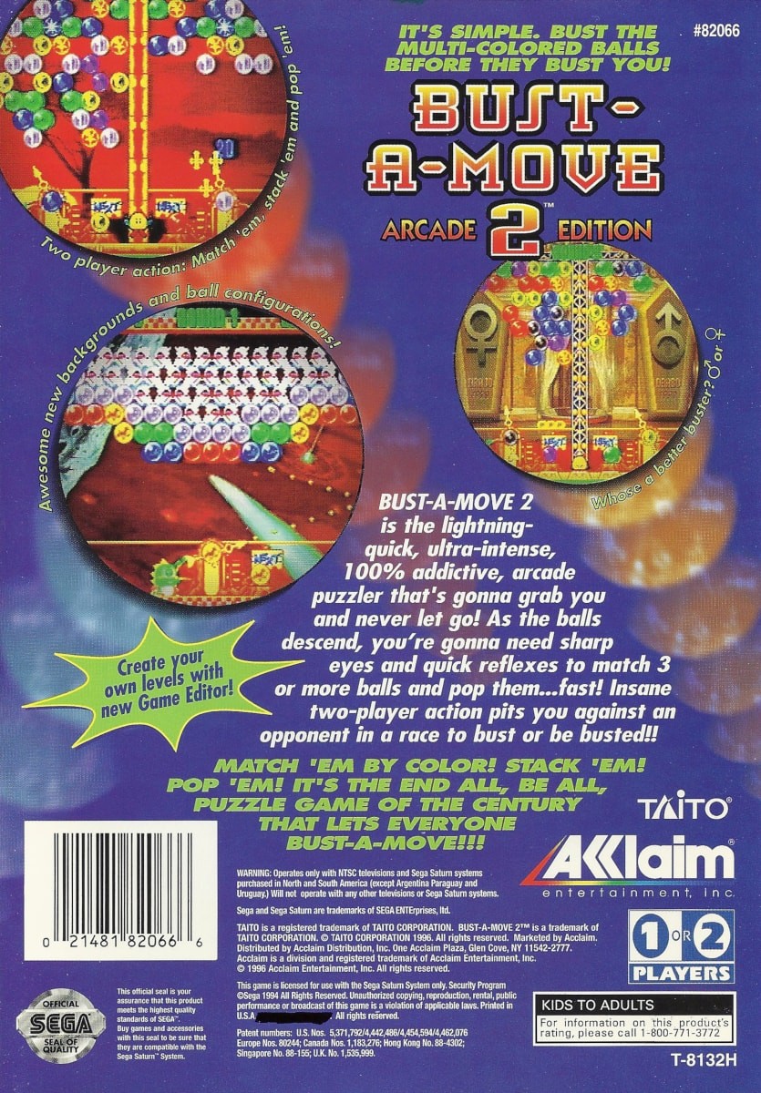 Bust-A-Move 2: Arcade Edition cover