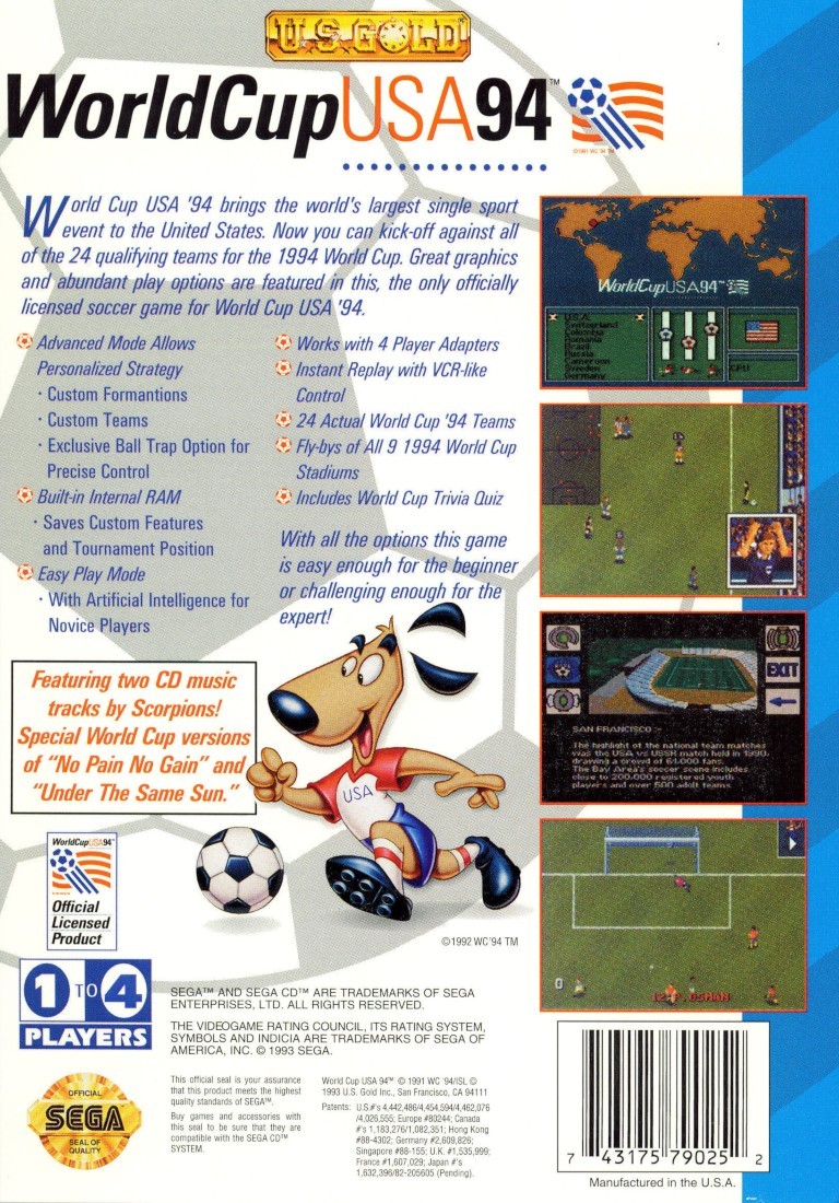 World Cup USA 94 cover