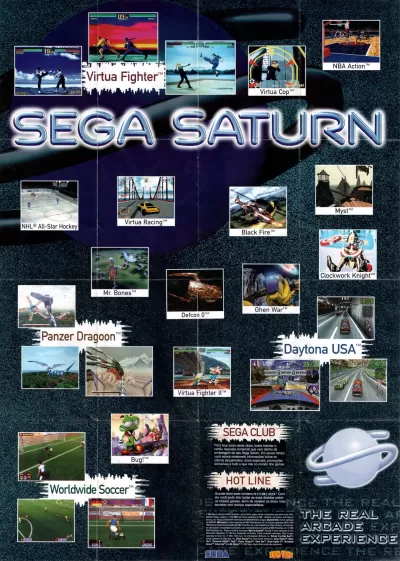 Promotional material of Sega Saturn