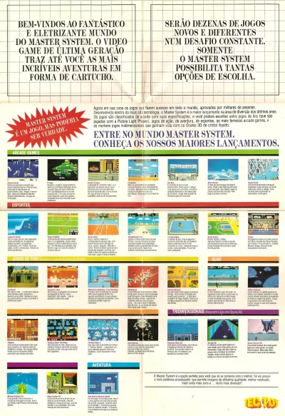 Promotional material of Master System