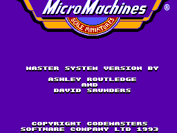 Picture of the game Micro Machines