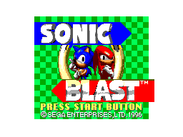 Picture of the game Sonic Blast