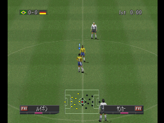 Jogando WINNING ELEVEN 2002 do PS1