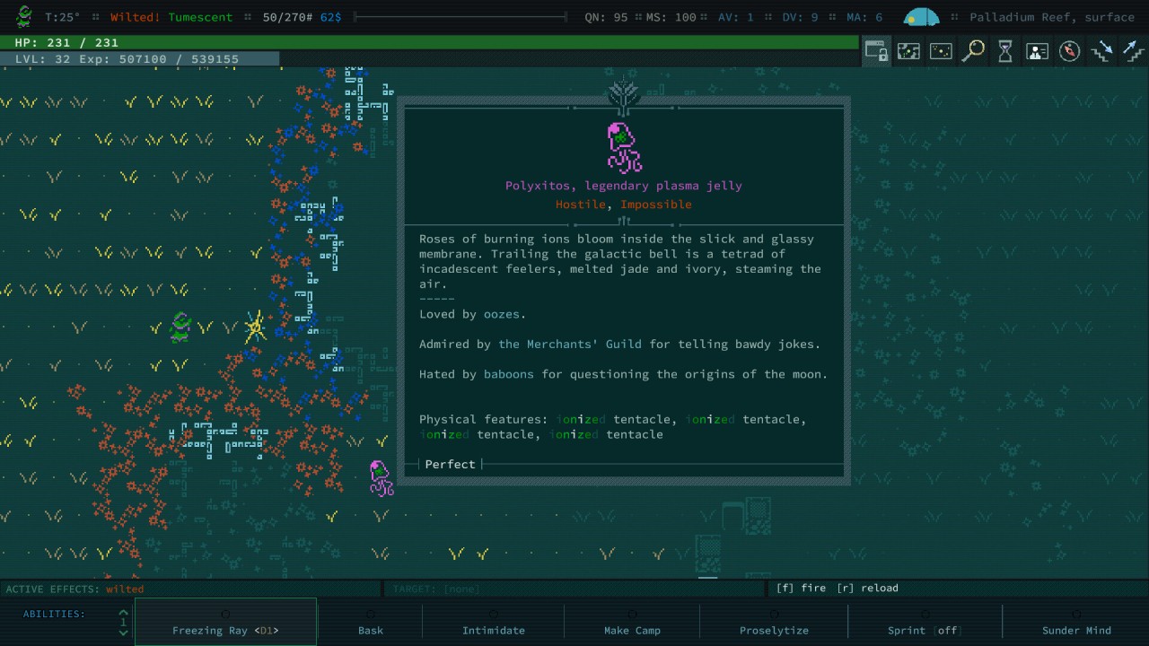 Picture of the game Caves of Qud