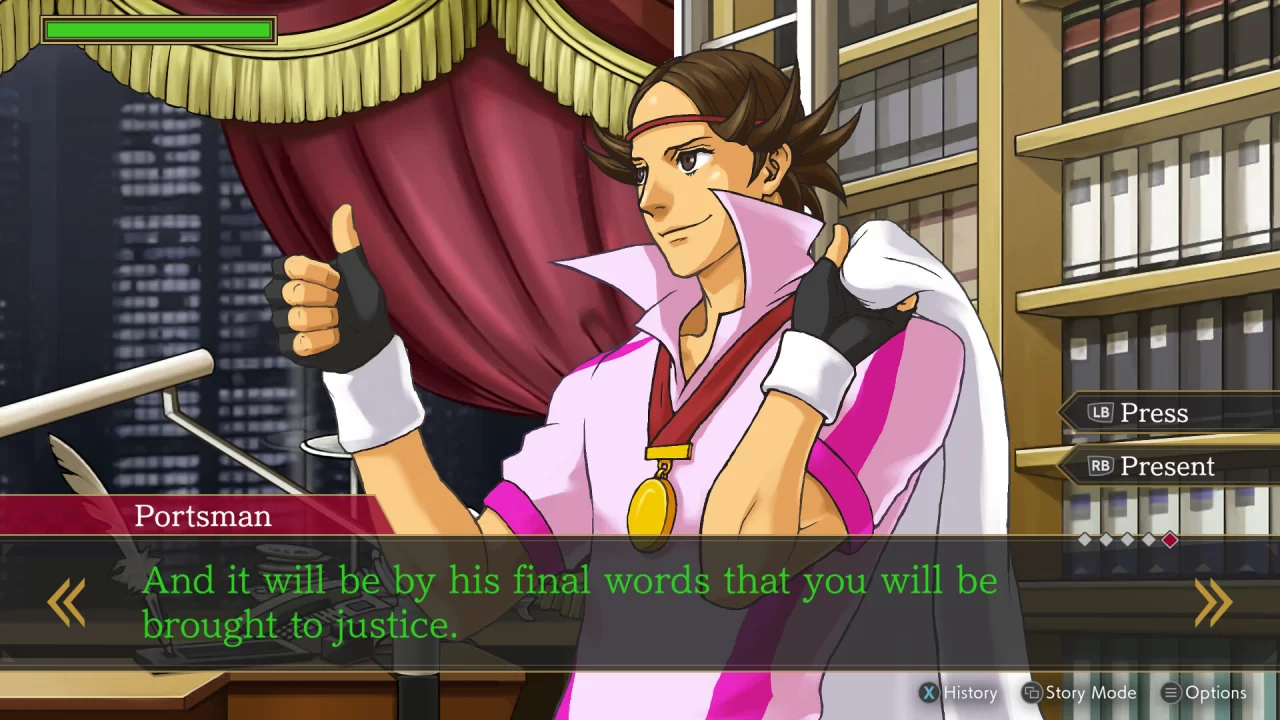 Picture of the game Ace Attorney Investigations Collection