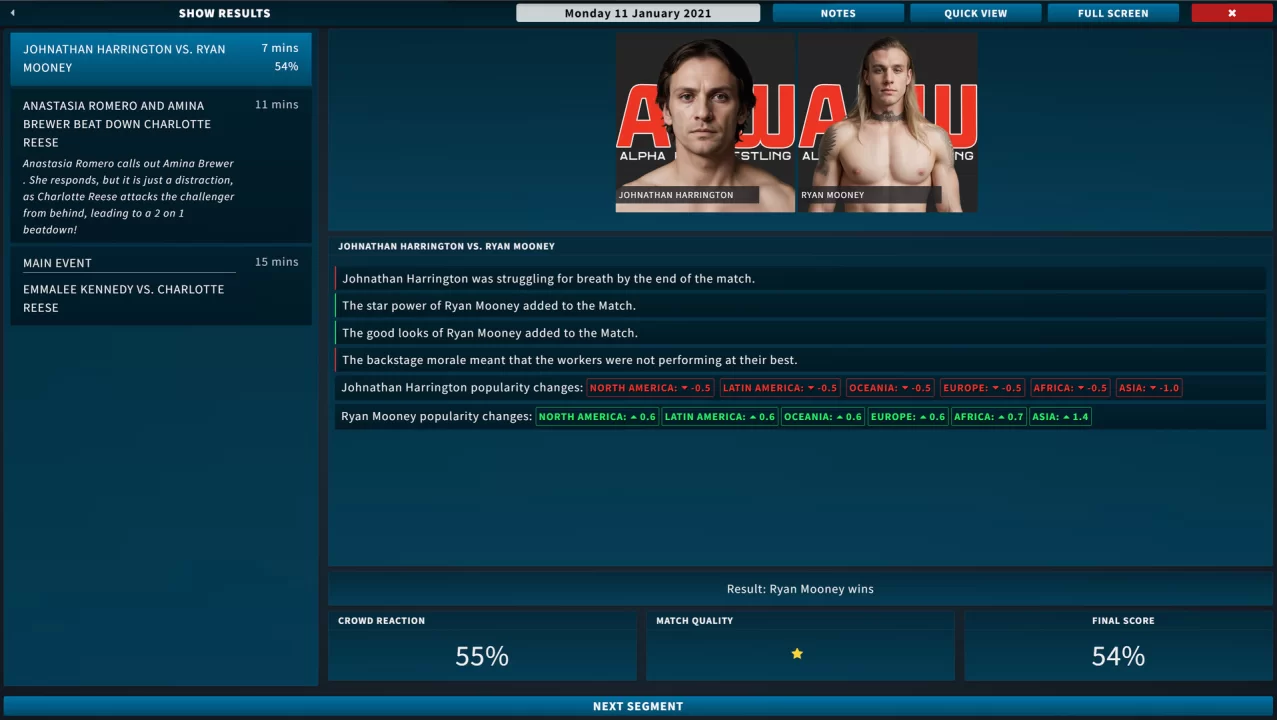 Picture of the game Pro Wrestling Sim