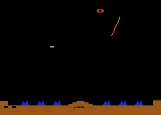 Picture of the game Missile Command