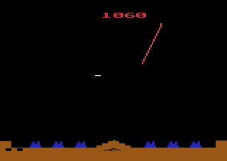 Picture of the game Missile Command