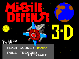 Picture of the game Missile Defense 3-D